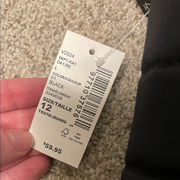 NWT Children’s Place Black Winter Snow Boots SZ 12T Unisex - Picture 2 of 6